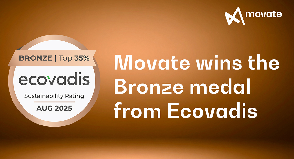 Movate wins EcoVadis Bronze Medal for sustainability and ESG performance